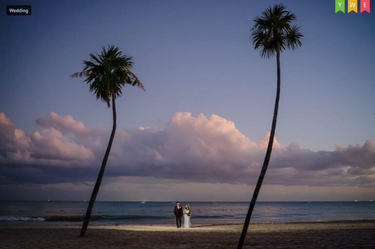 Couple on the beach at sunset, MyWed Best of the Year