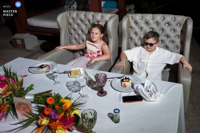 Children at the wedding reception, WPJA contest award